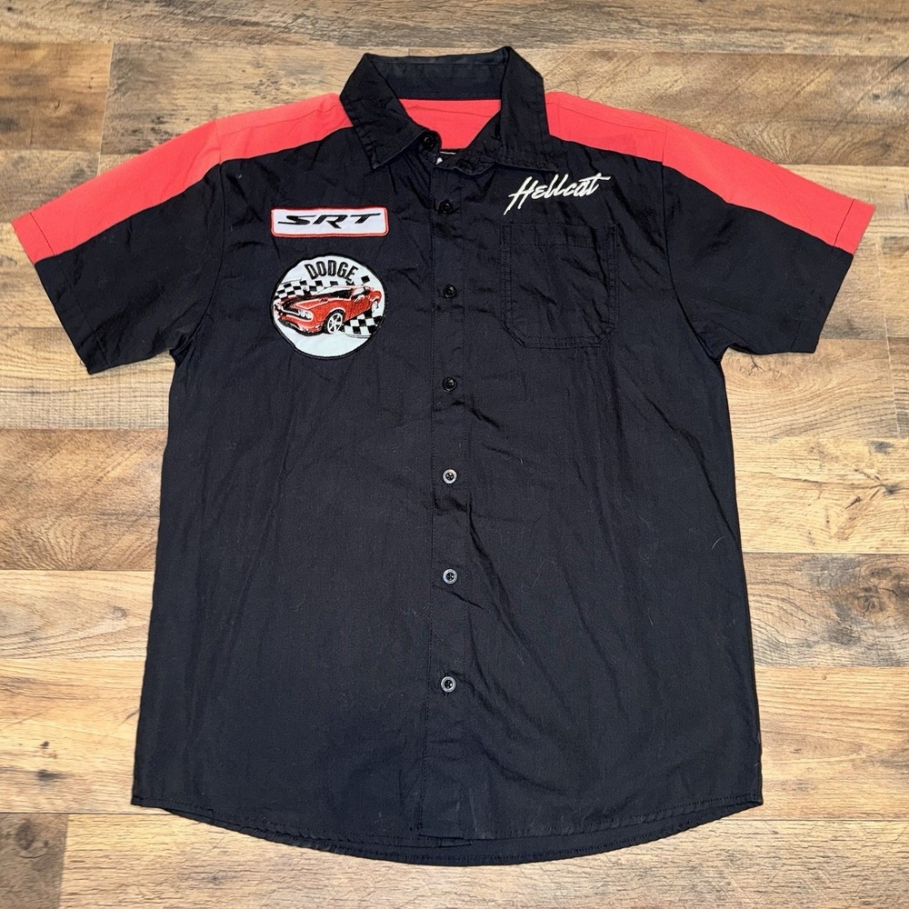 Dodge SRT Mechanic Racing Shirt Button Down Work Crew Pit Men's Size Small